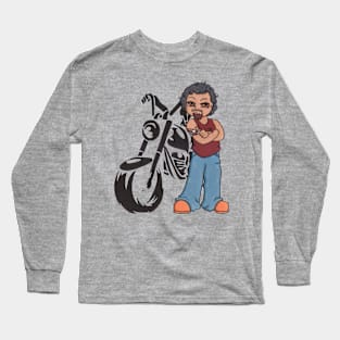 Motorcycle Man Long Sleeve T-Shirt